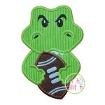 Gator Football Mascot Applique | Machine Embroidery Designs by JuJu