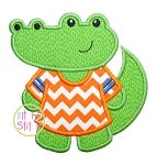Gator Jersey Applique | Machine Embroidery Designs by JuJu