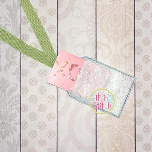 ITH Just For You Gift Card Holder & Gift Tag | Machine Embroidery Designs by JuJu