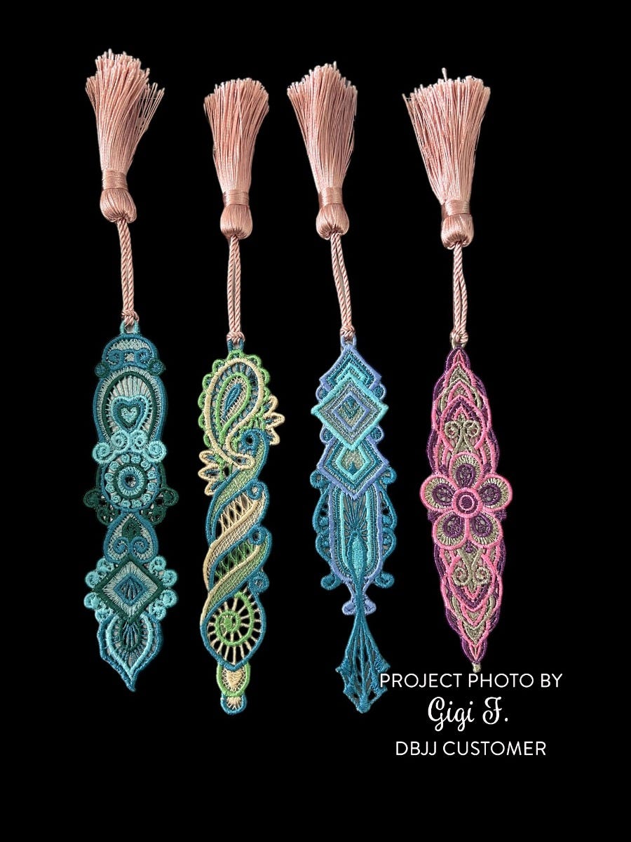 Free Standing Lace Bookmarks 3