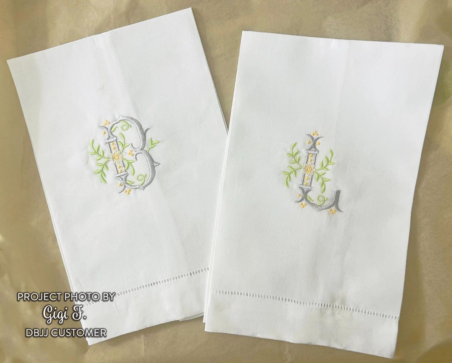 Regal Daisy Monogram