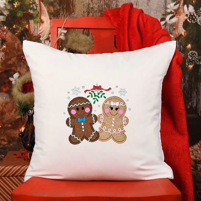 Gingerbread Fun Applique 1 | Machine Embroidery Designs by JuJu