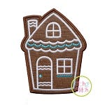 Gingerbread Cookie House Applique | Machine Embroidery Designs by JuJu