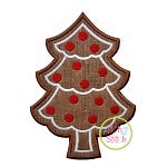 Gingerbread Cookie Tree Applique | Machine Embroidery Designs by JuJu