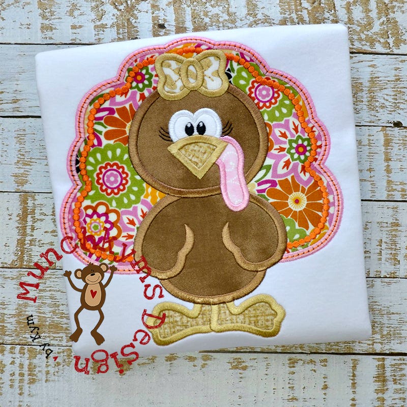 Girl Turkey | Machine Embroidery Designs by JuJu