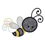 Girly Bee Applique | Machine Embroidery Designs by JuJu
