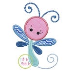 Girly Dragonfly Applique | Machine Embroidery Designs by JuJu