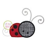 Girly Ladybug Applique | Machine Embroidery Designs by JuJu
