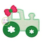 Girly Tractor Applique | Machine Embroidery Designs by JuJu