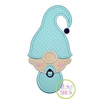 Gnome Baby Boy Applique Design | Machine Embroidery Designs by JuJu
