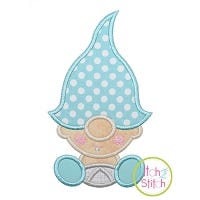 Gnome Toddler Boy Applique Design | Machine Embroidery Designs by JuJu