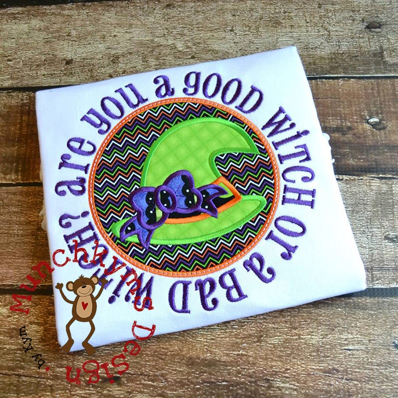 Good Witch Bad Witch | Machine Embroidery Designs by JuJu