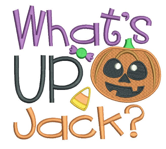 Halloween Word Art Set 3 Machine Embroidery Designs by JuJu
