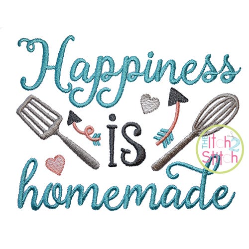 Happiness is Homemade Embroidery | Machine Embroidery Designs by JuJu