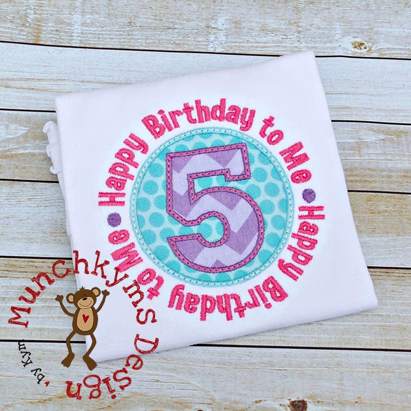 Happy Birthday To Me | Machine Embroidery Designs by JuJu