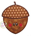 Happy Acorn Applique | Machine Embroidery Designs by JuJu