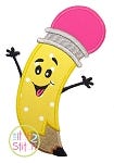 Happy Pencil Applique | Machine Embroidery Designs by JuJu