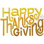 Happy Thanksgiving Embroidery | Machine Embroidery Designs by JuJu