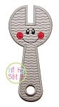 Happy Wrench Applique | Machine Embroidery Designs by JuJu