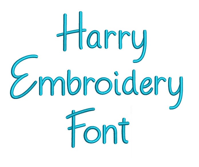 Harry Embroidery Font | Machine Embroidery Designs by JuJu