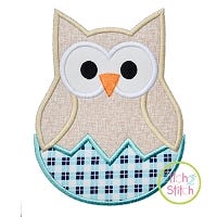 Hatching Owl Applique | Machine Embroidery Designs by JuJu
