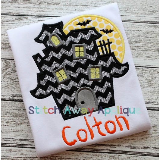 Haunted House | Machine Embroidery Designs by JuJu