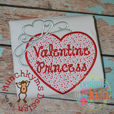 Heart Tiara | Machine Embroidery Designs by JuJu