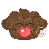 Heart Nose Puppy Boy Applique | Machine Embroidery Designs by JuJu