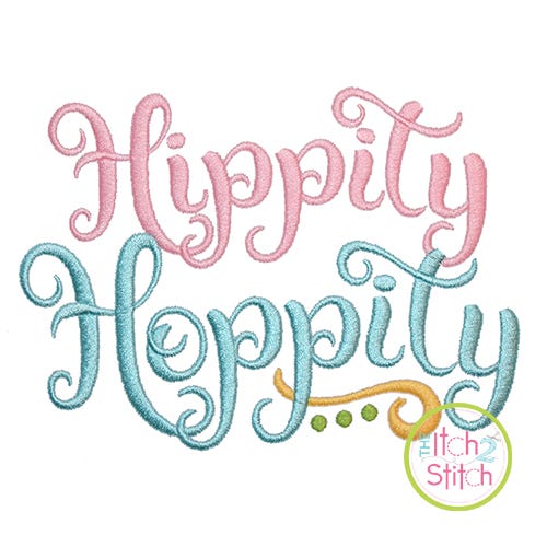 Itch 2 Stitch Hippity Hoppity Digital Embroidery Machine Designs by JuJu