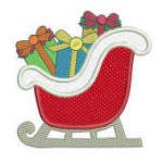 Holly Jolly Applique Machine Embroidery Designs by JuJu 