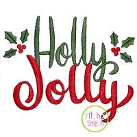 Holly Jolly Embroidery | Machine Embroidery Designs by JuJu