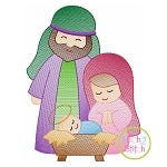 Holy Family Sketch Embroidery | Machine Embroidery Designs by JuJu