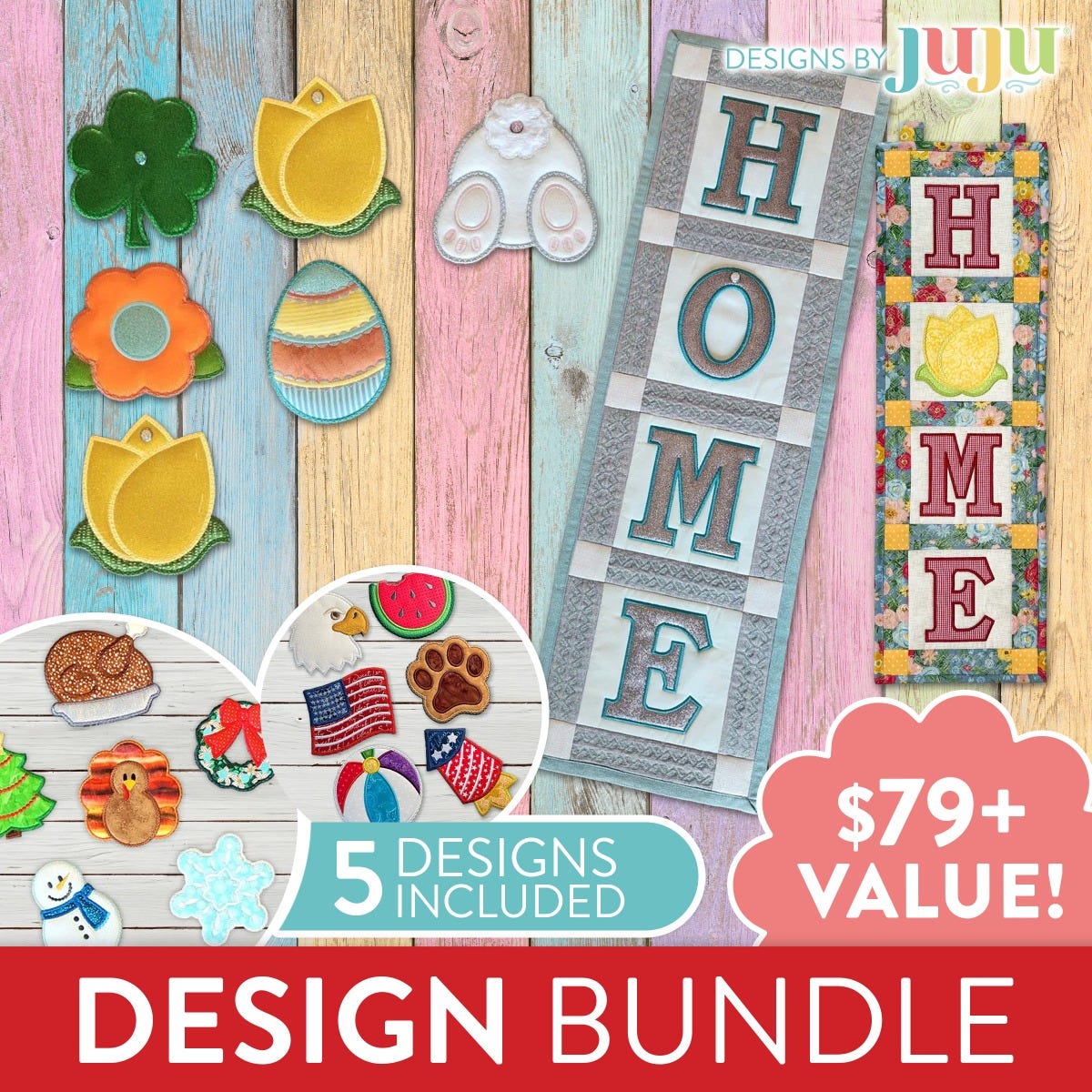 Seasonal Home Wall Hanging Bundle 