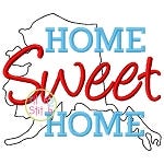 Home Sweet Home Alaska Embroidery | Machine Embroidery Designs by JuJu