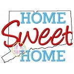 Home Sweet Home Connecticut Embroidery | Machine Embroidery Designs by JuJu