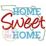 Home Sweet Home Florida Embroidery | Machine Embroidery Designs by JuJu