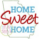 Home Sweet Home Georgia Embroidery | Machine Embroidery Designs by JuJu