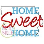 Home Sweet Home Iowa Embroidery | Machine Embroidery Designs by JuJu