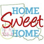 Home Sweet Home Louisiana Embroidery | Machine Embroidery Designs by JuJu