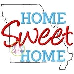 Home Sweet Home Missouri Embroidery | Machine Embroidery Designs by JuJu