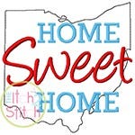 Home Sweet Home Ohio Embroidery | Machine Embroidery Designs by JuJu