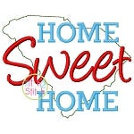Home Sweet Home South Carolina Embroidery | Machine Embroidery Designs by JuJu