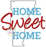 Home Sweet Home Vermont Embroidery | Machine Embroidery Designs by JuJu