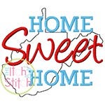 Home Sweet Home West Virginia Embroidery | Machine Embroidery Designs by JuJu