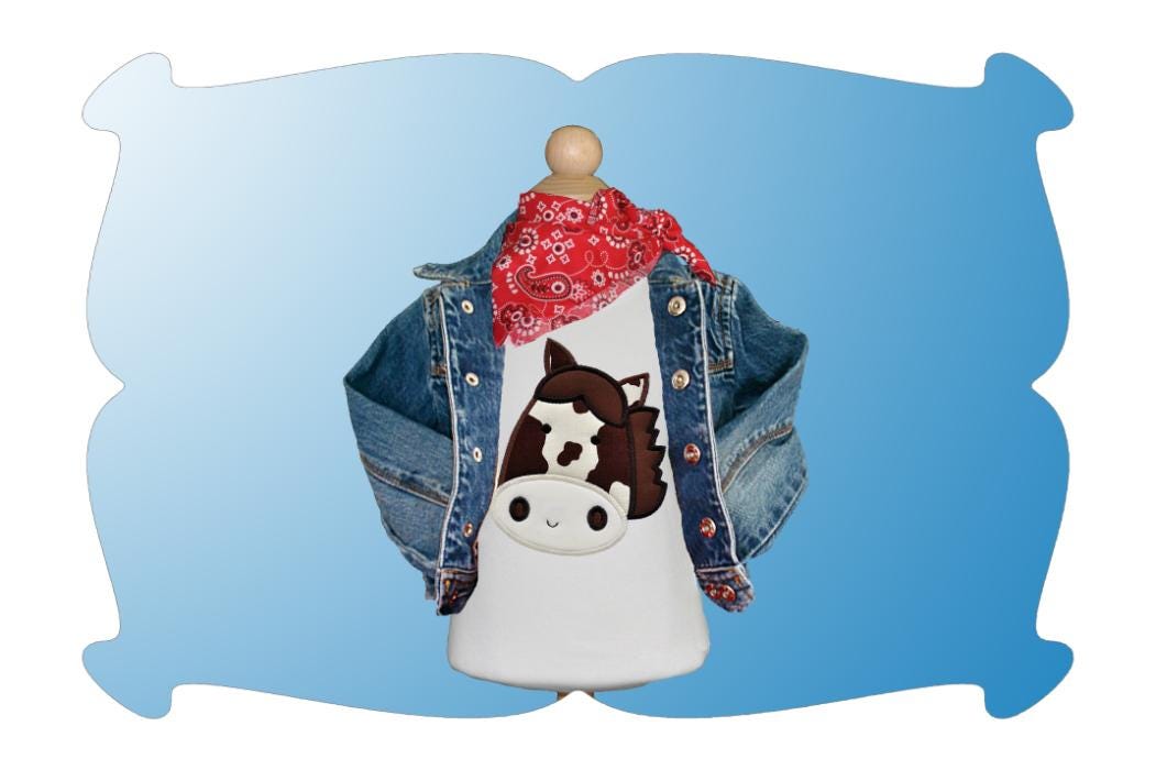 Horse Applique | Machine Embroidery Designs by JuJu