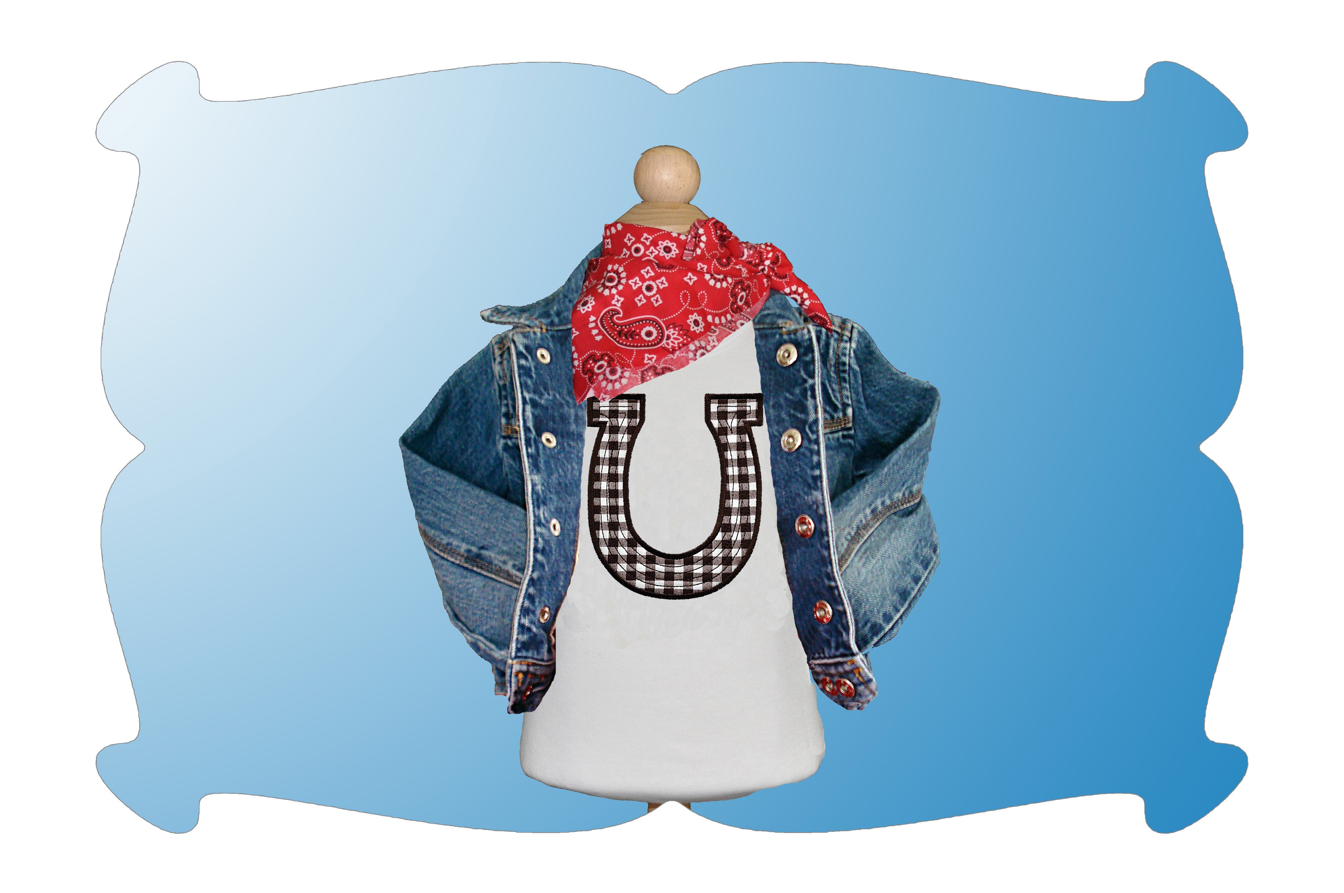 Horseshoe Applique | Machine Embroidery Designs by JuJu