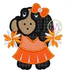 Hound Dog Cheer Mascot Applique | Machine Embroidery Designs by JuJu