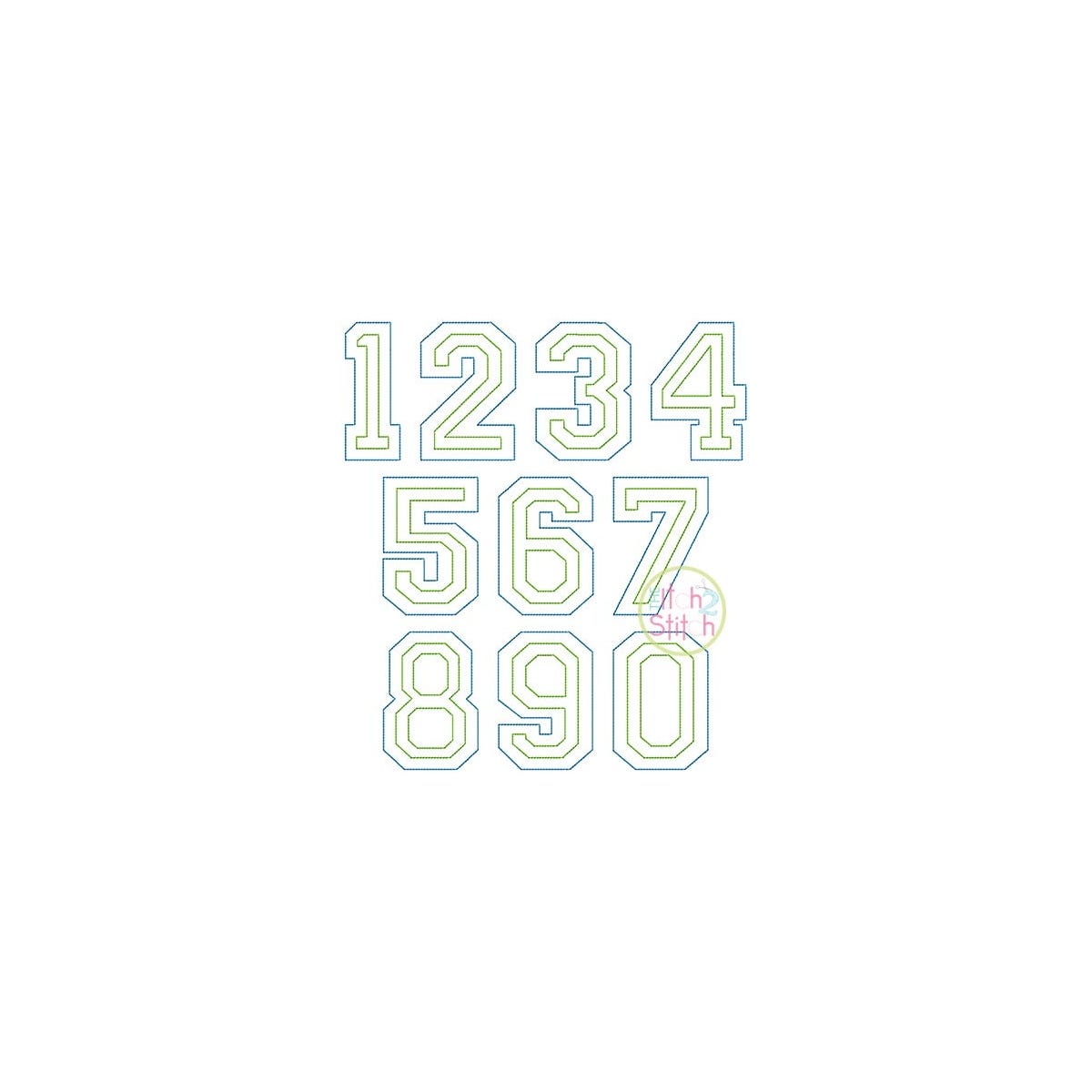 Varsity Embroidery Font Bundle
