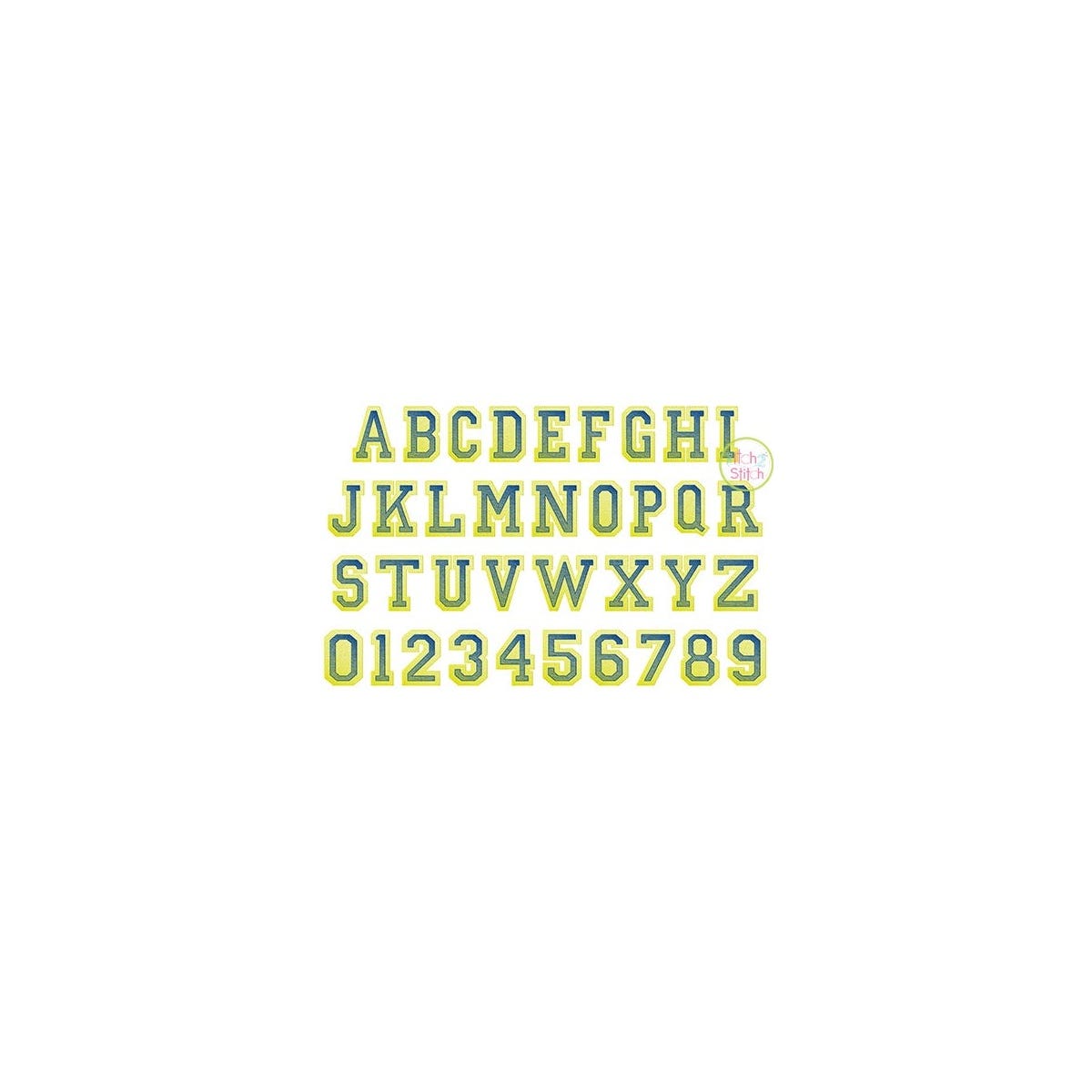 Varsity Embroidery Font Bundle