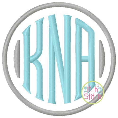 Itch 2 Stitch Clubhouse Monogram Digital Embroidery Machine Designs by JuJu